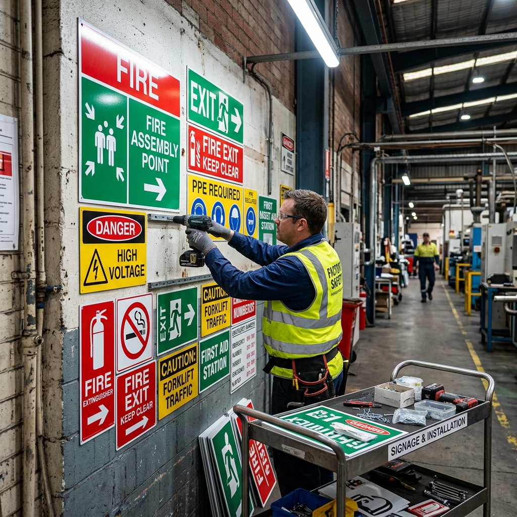 Industrial Factory Sign — Mentor Safety Consultants